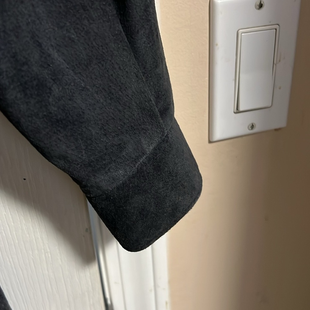 Vintage Danier Suede Navy Blue Jacket - Picture 6 of 14